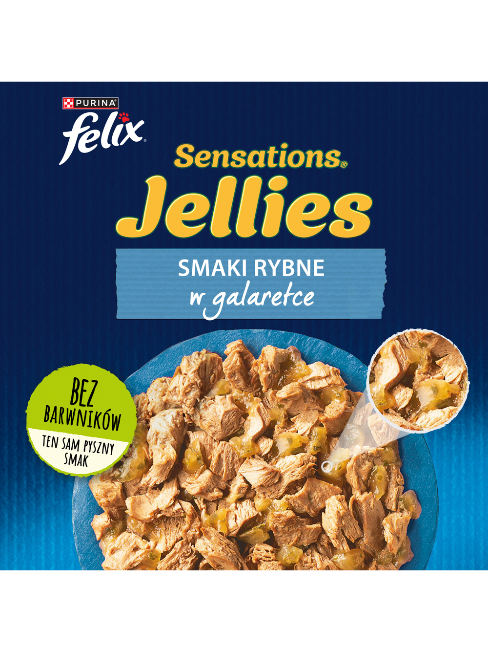 FELIX Sensations Jellies Karma dla kotów smaki rybne w galaretce 4x85g