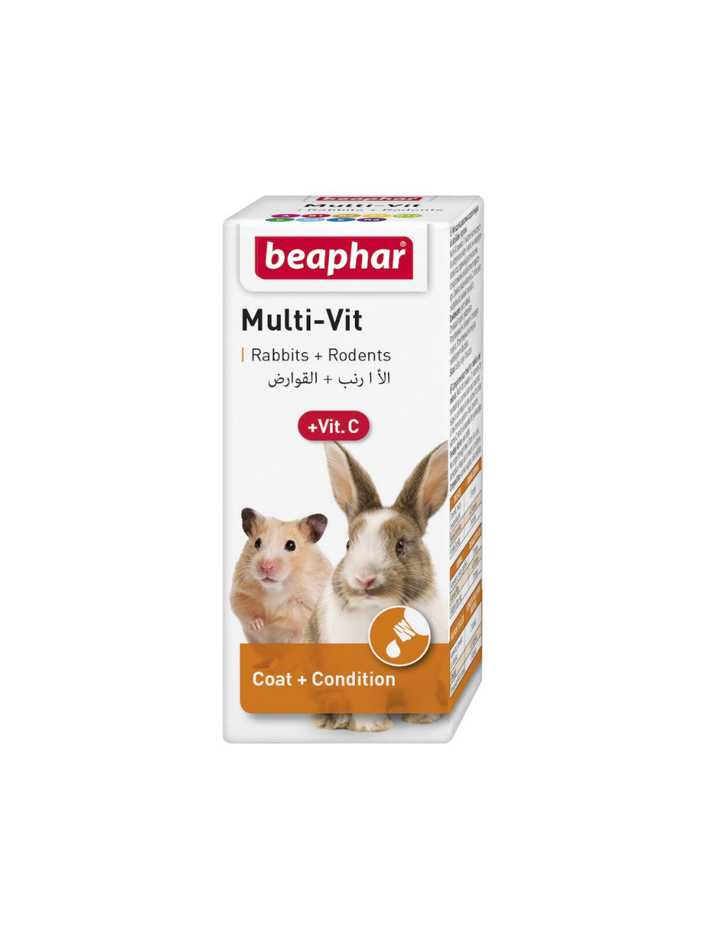 Beaphar MULTI-VIT SM. ANIMAL + VIT.C  20ML - preparat witaminowy dla królików i gryzoni
