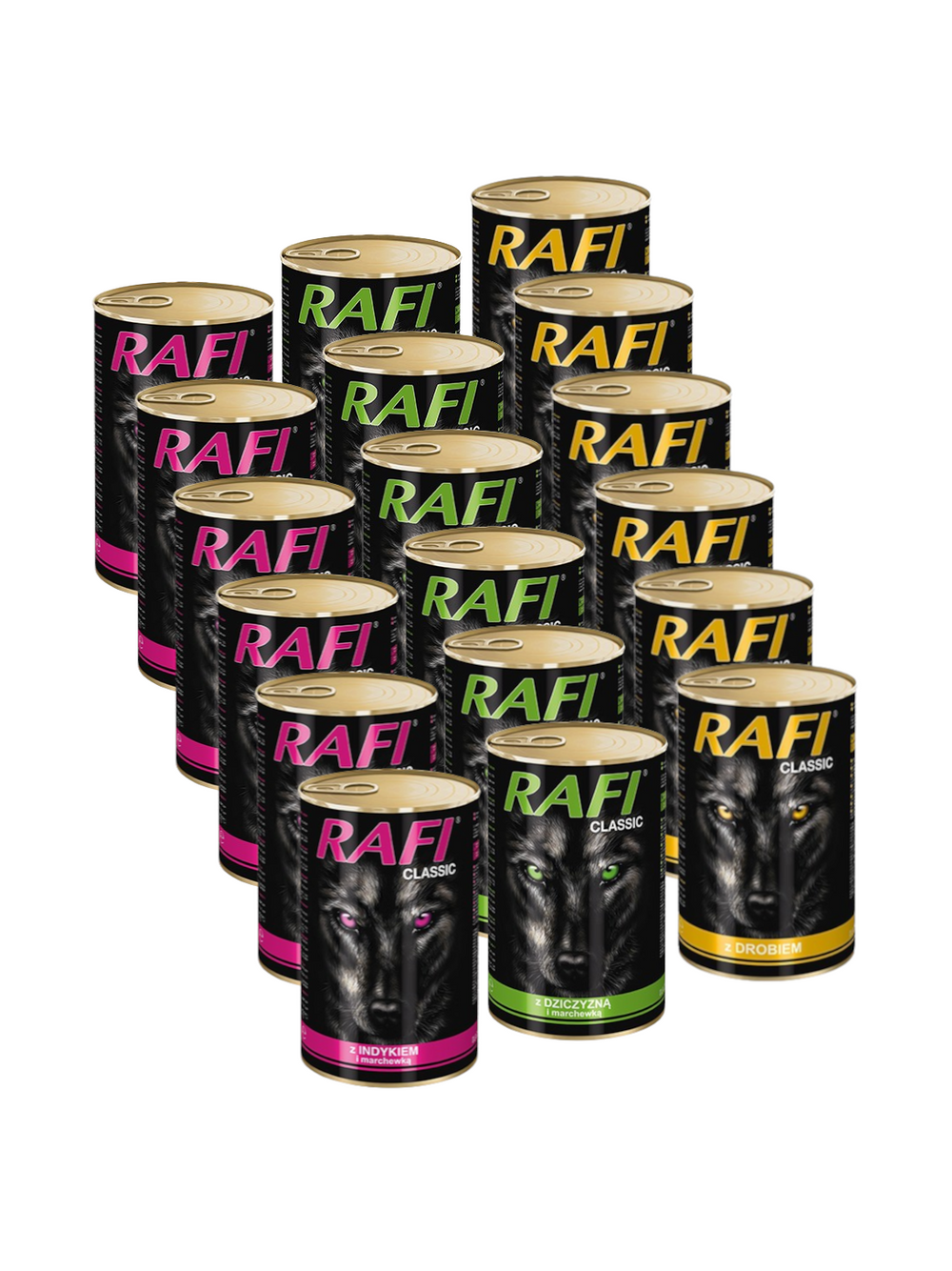 Rafi Classic MIX SMAKÓW w Sosie 18x1240g