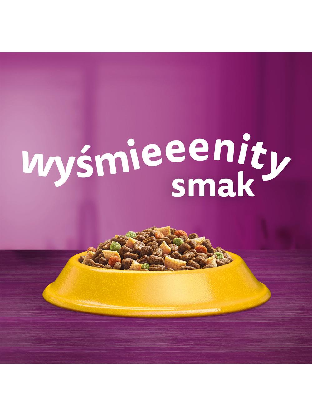 WHISKAS Adult 3x1,4 kg - sucha karma dla dorosłego kota, z pysznym kurczakiem