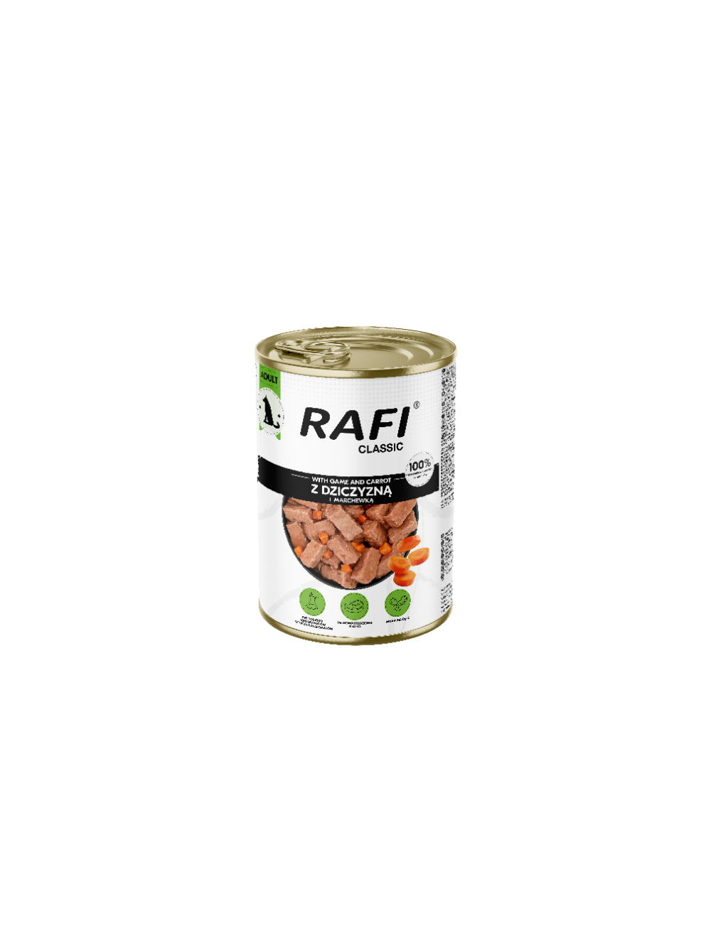 Rafi Classic z dziczyzną i marchewką 1240g
