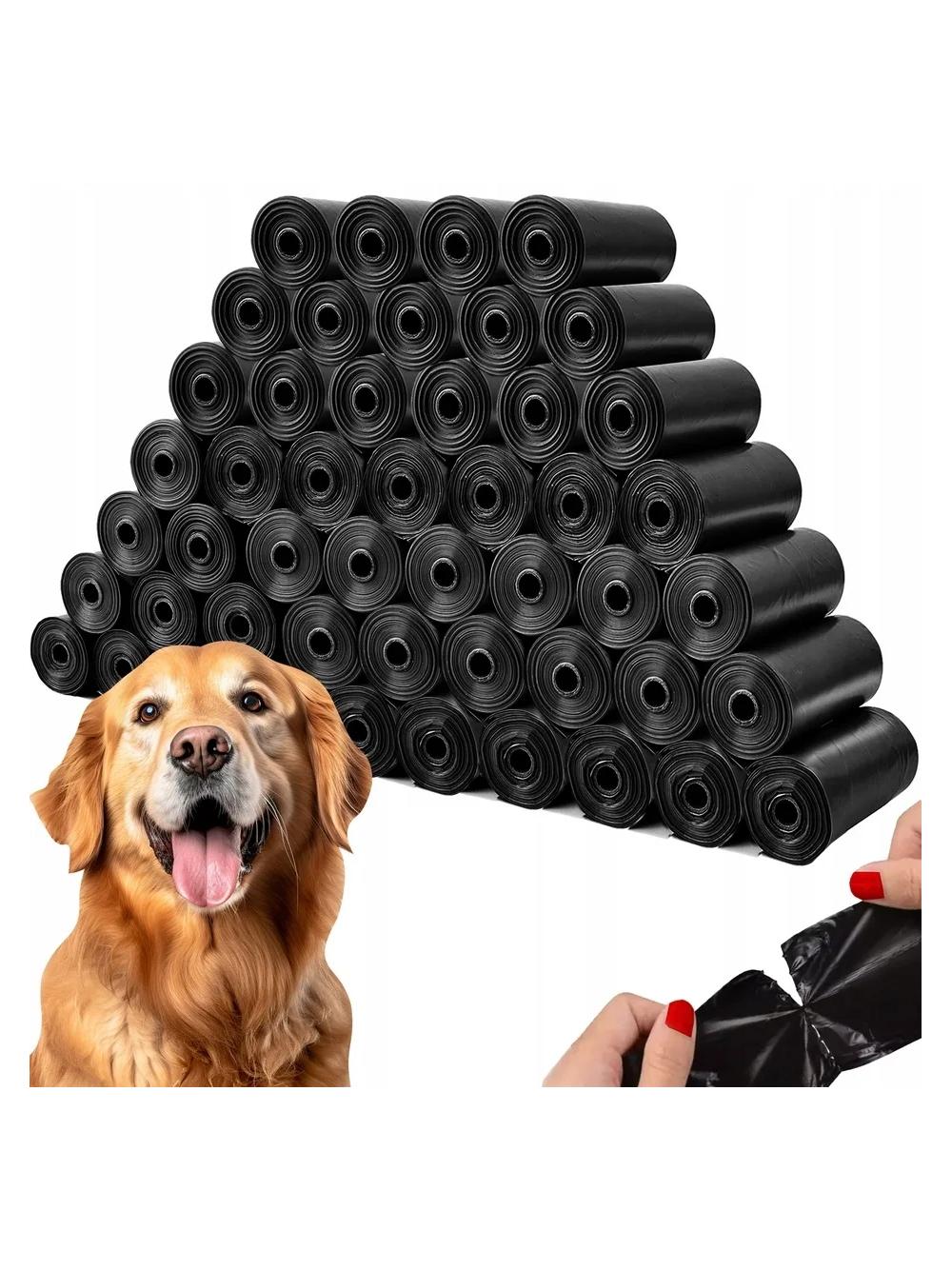 NUXIE Woreczki na psie odchody czarne 2x(10x15szt)
