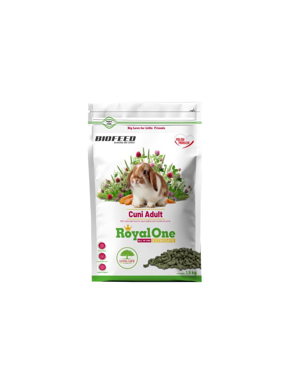 Bioofeed ROYAL ONE CUNI ADULT 1,5kg Karma dla królika
