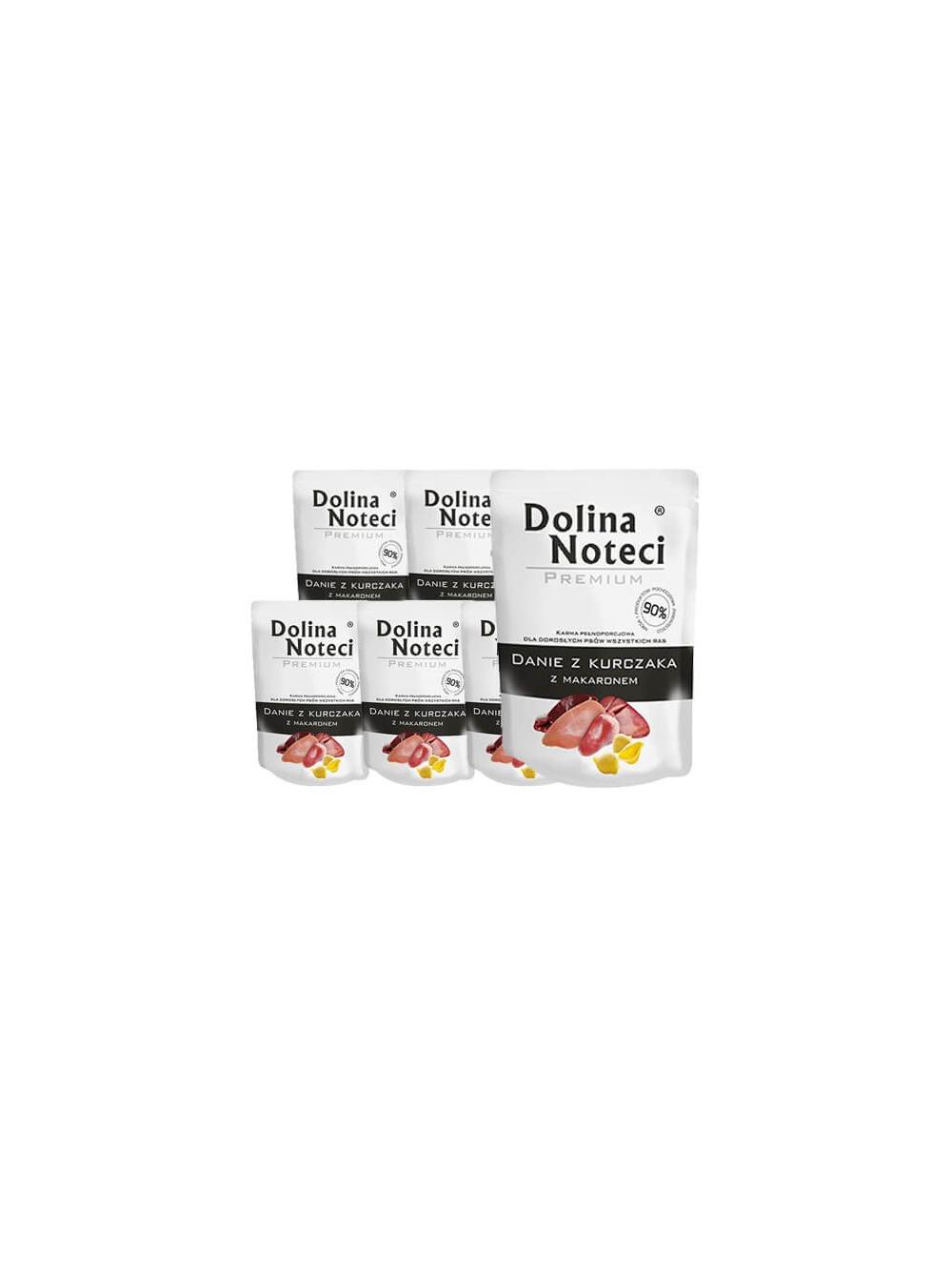 DOLINA NOTECI Danie z kurczaka z makaronem 10x300g-karma mokra dla psa