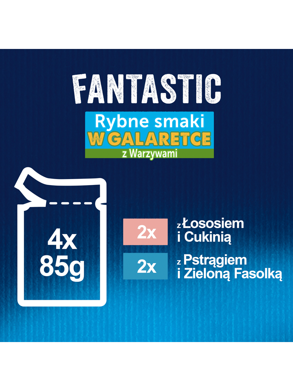 FELIX Fantastic Wiejskie Smaki w galaretce z łososiem i pstrągiem  4x85g