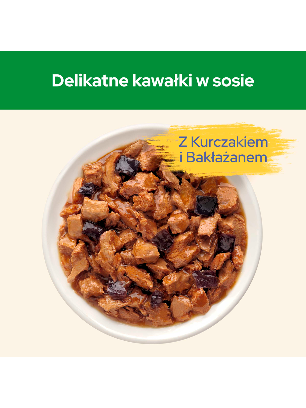 CAT CHOW Sterilised Karma dla kotów z kurczakiem i bakłażanem w sosie 10x85g