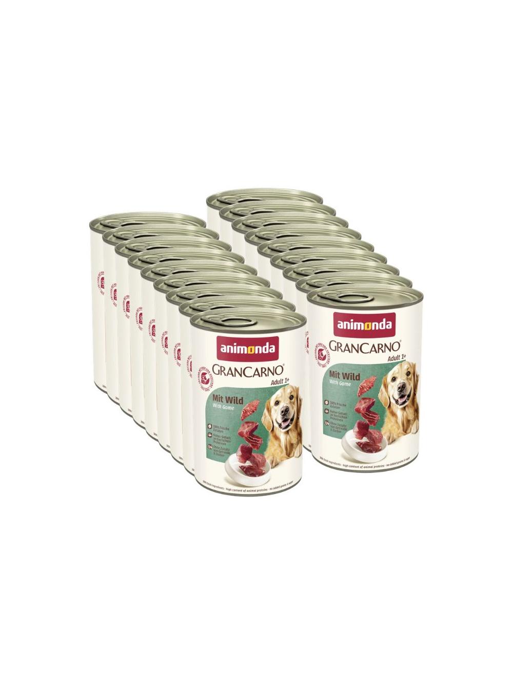 ANIMONDA GranCarno Adult Dog smak: Dziczyzna 18x400g
