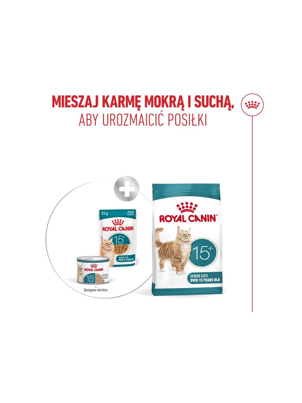 ROYAL CANIN mokra karma dla kota, Senior Ageing 15+, sos 12x85g