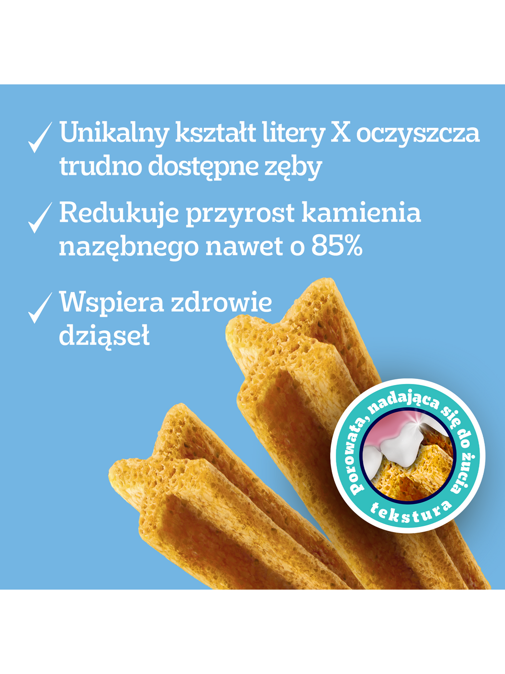 Pedigree Dentastix Light Dental Chews Małe rasy Przysmaki dla psów 7 szt - 58g