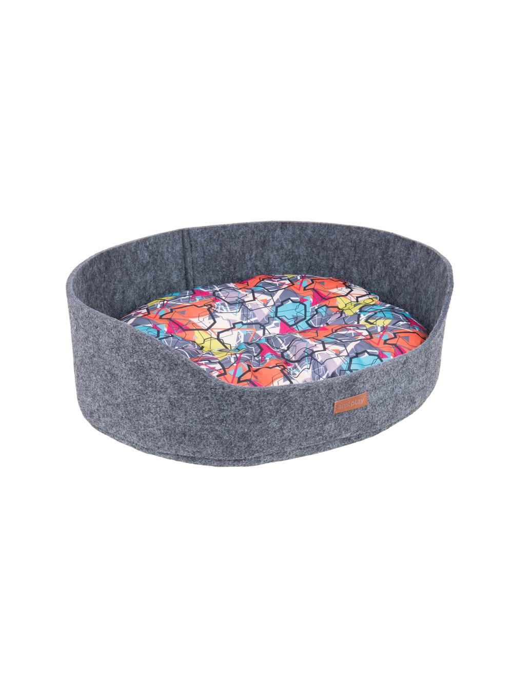 AMIPLAY- Legowisko owalne 2 w 1 Hygge- S