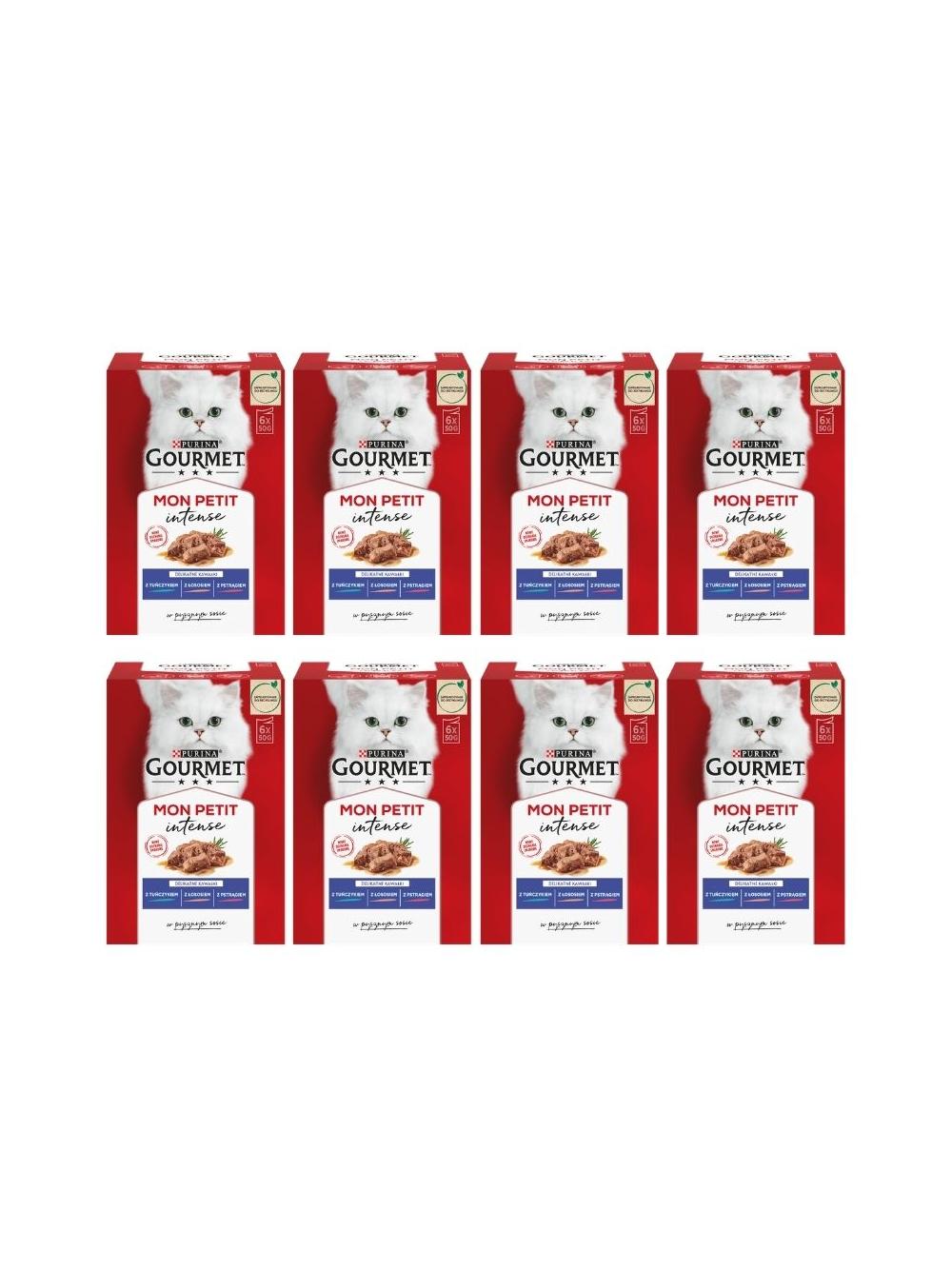 GOURMET mon Petit Pokarm dla kotów - MIX Rybny 48x50g