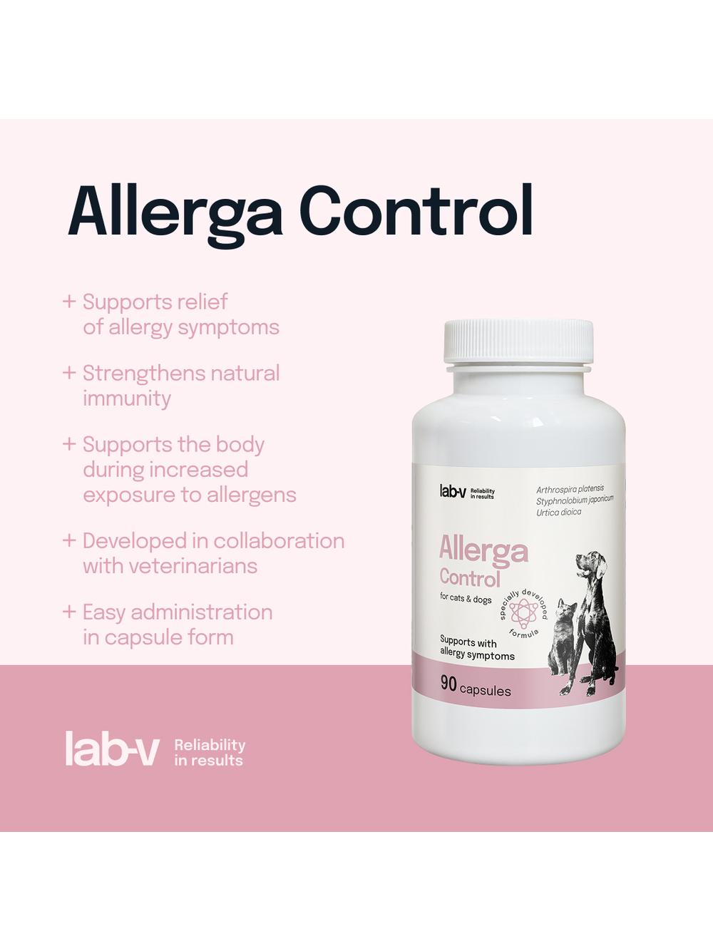 Lab-v Allerga Control – Wsparcie przy objawach alergii 90 kapsułek
