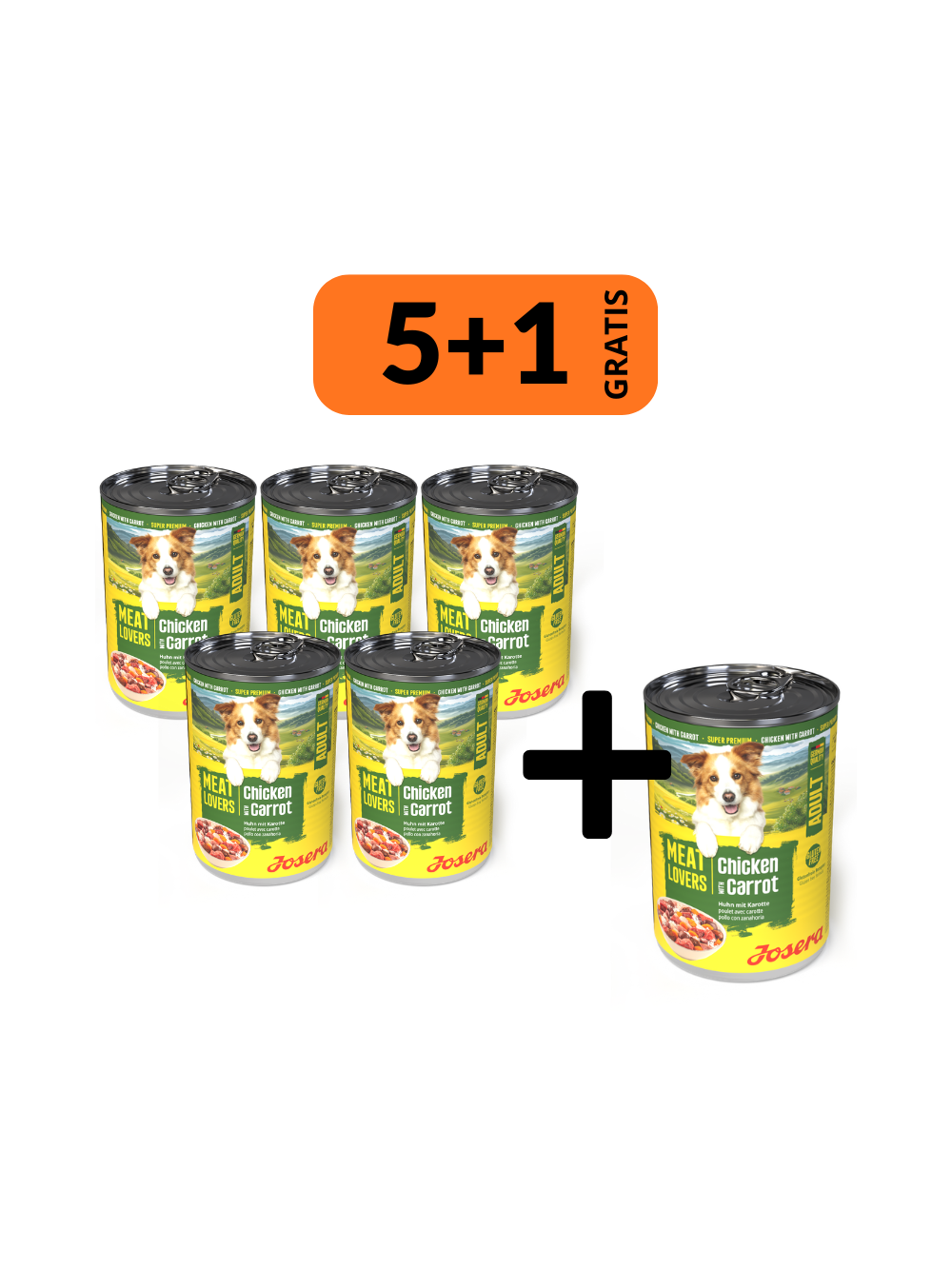 JOSERA Meatlovers Menu Kurczak z marchewką 6x400g