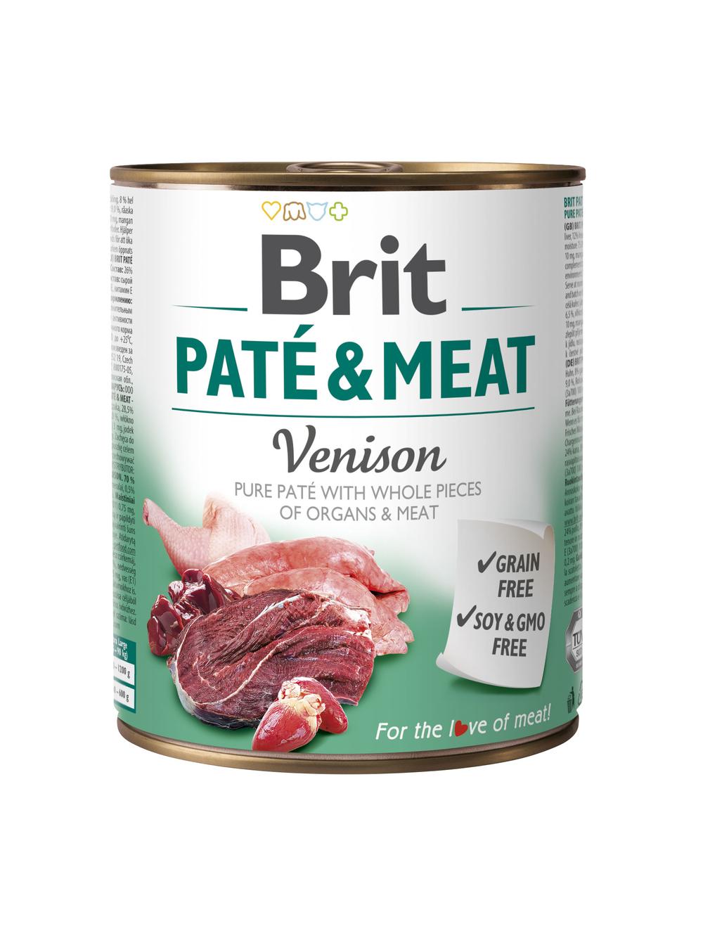BRIT PATE & MEAT VENISON 800g