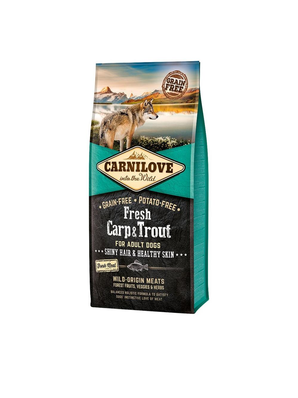Carnilove Fresh Carp Trout Adult  1,5kg + NIESPODZIANKA DLA PSA GRATIS!!