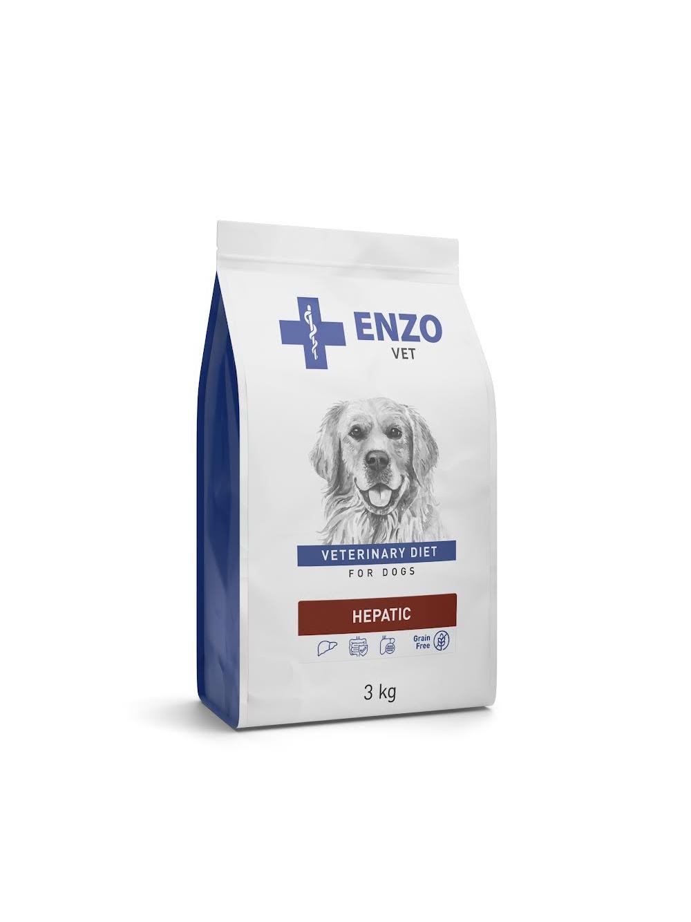 ENZO VET HEPATIC Dietetyczna pełnoporcjowa sucha karma dla psów z chorobami wątroby 3kg