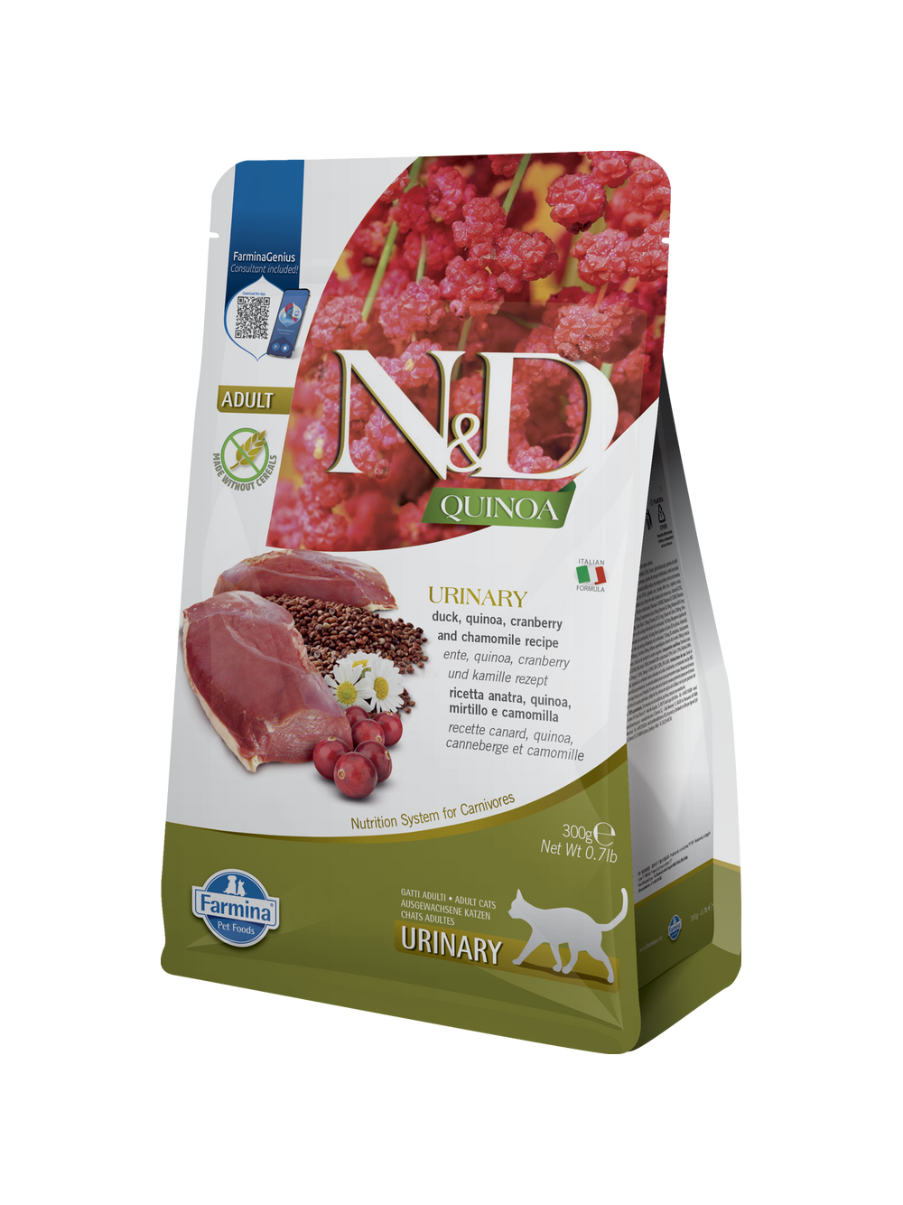 Farmina N&D Quinoa feline URINARY DUCK 300g