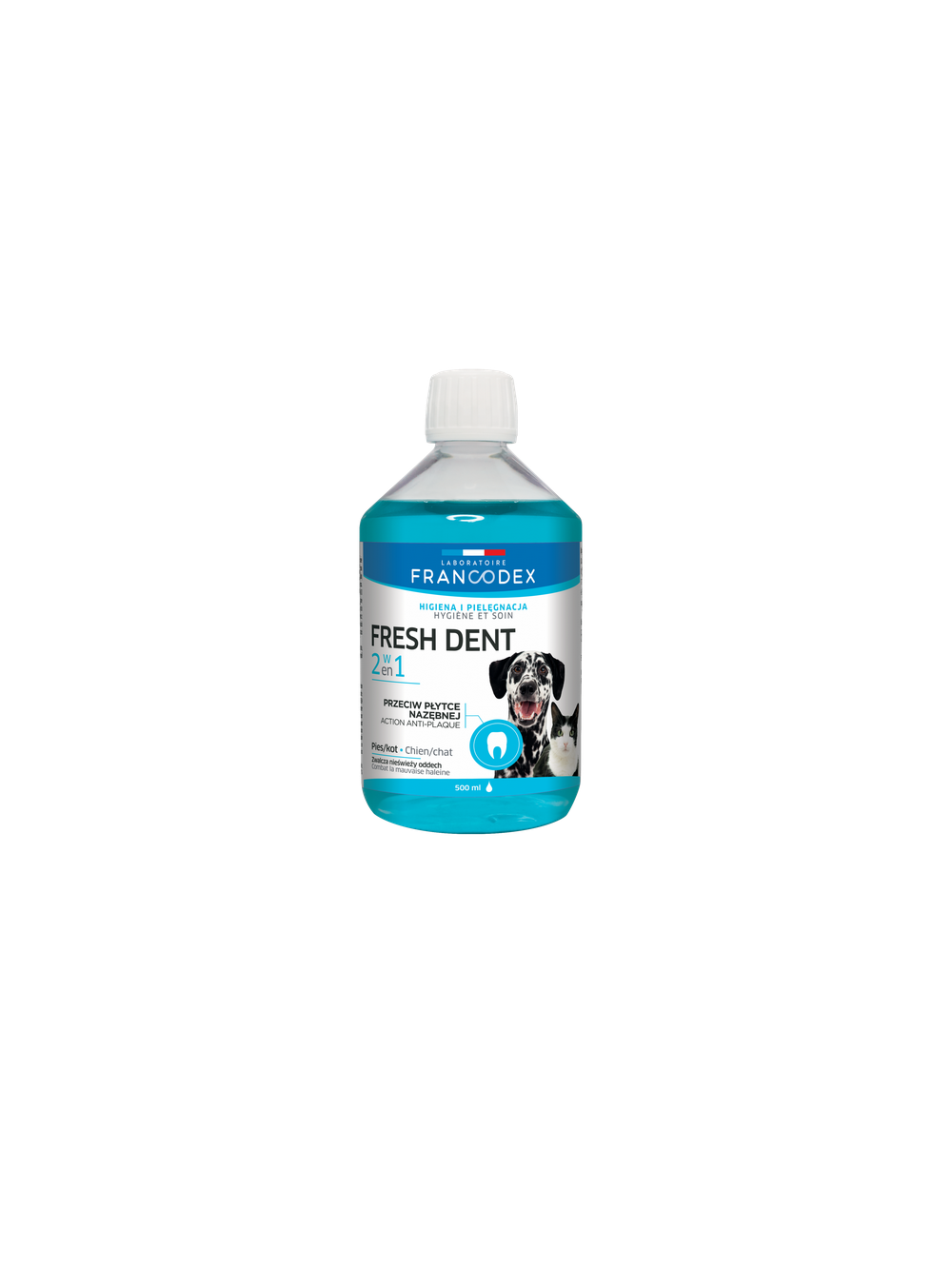 FRANCODEX Fresh dent- płyn do higieny jamy ustnej dla psów i kotów 500ml