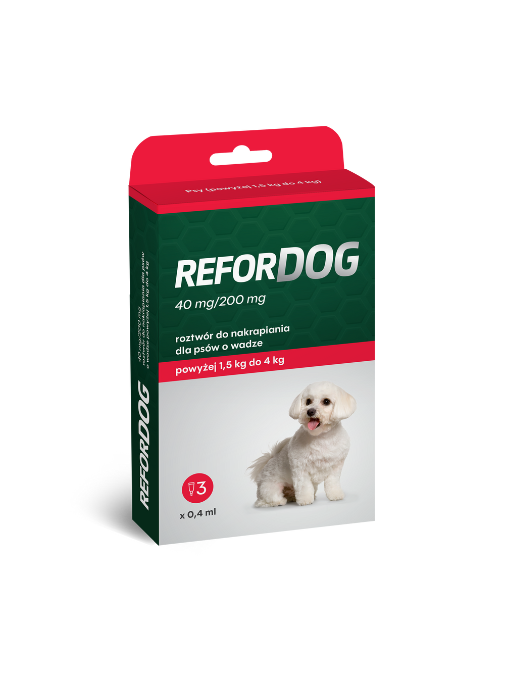 Refordog dla psów 1–5 kg 3 pipety x 0,4ml