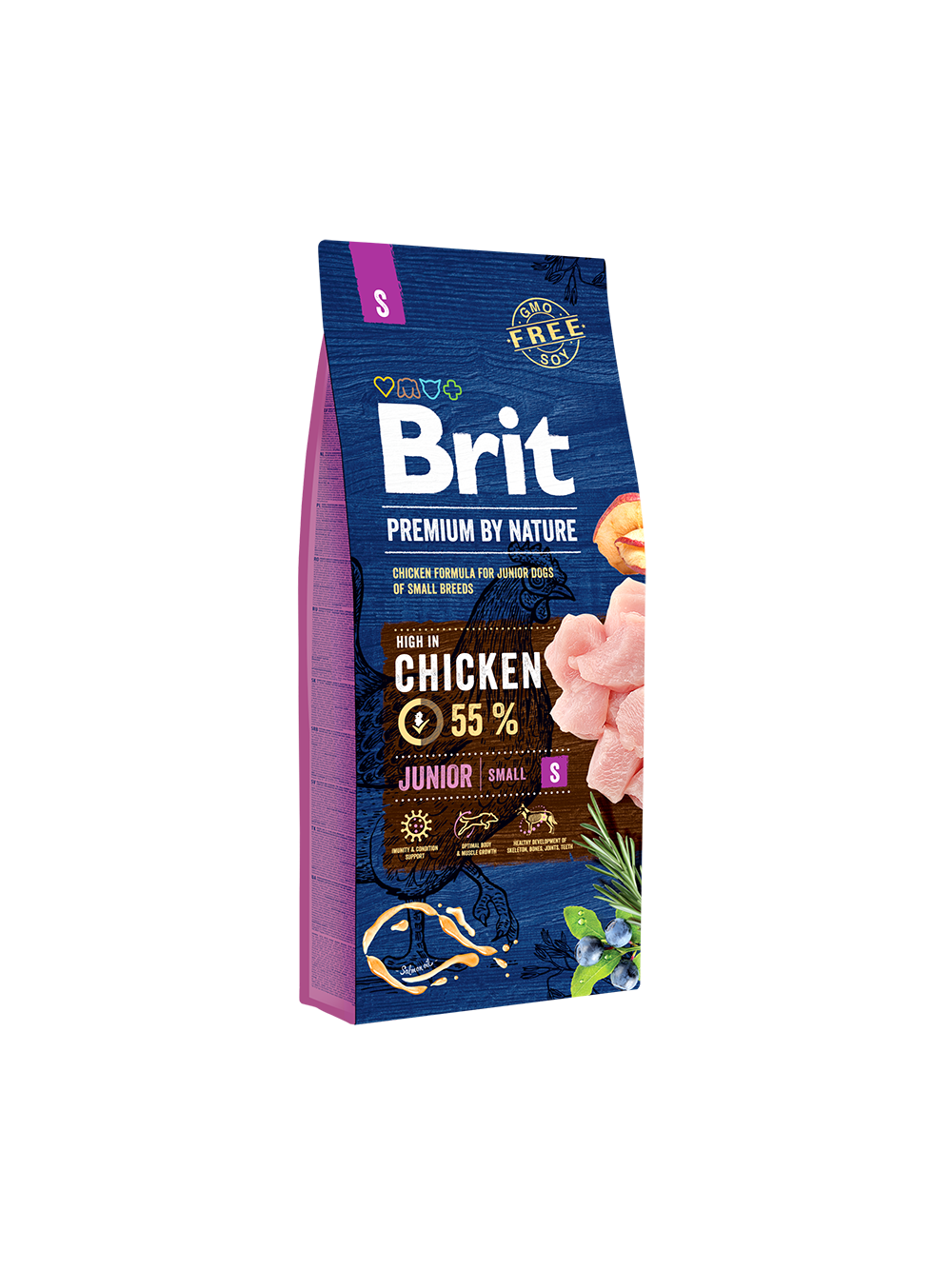 BRIT Premium By Nature Junior S 8kg + niespodzianka dla psa GRATIS!