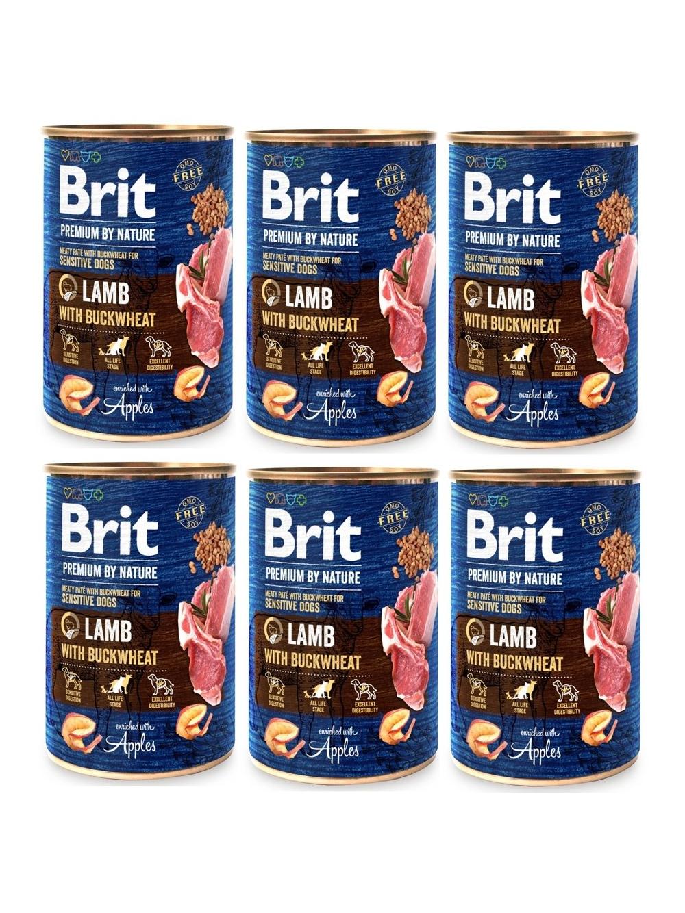 Brit Premium by Nature Lamb With BUCKWHEAT 6x400g