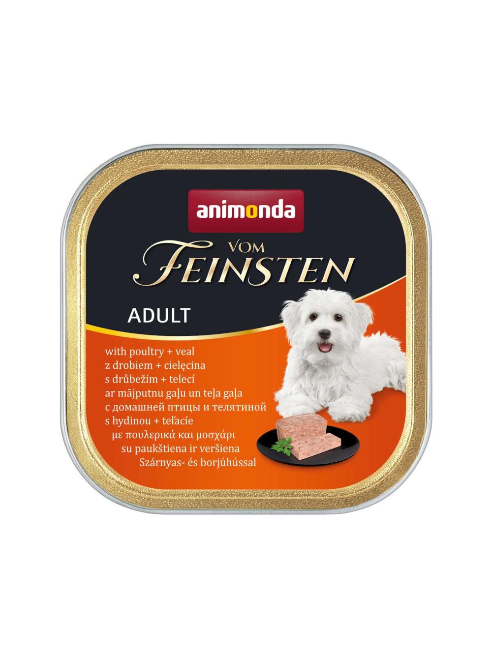 ANIMONDA Dog Vom Feinsten Adult smak: drób i cielęcina 150g