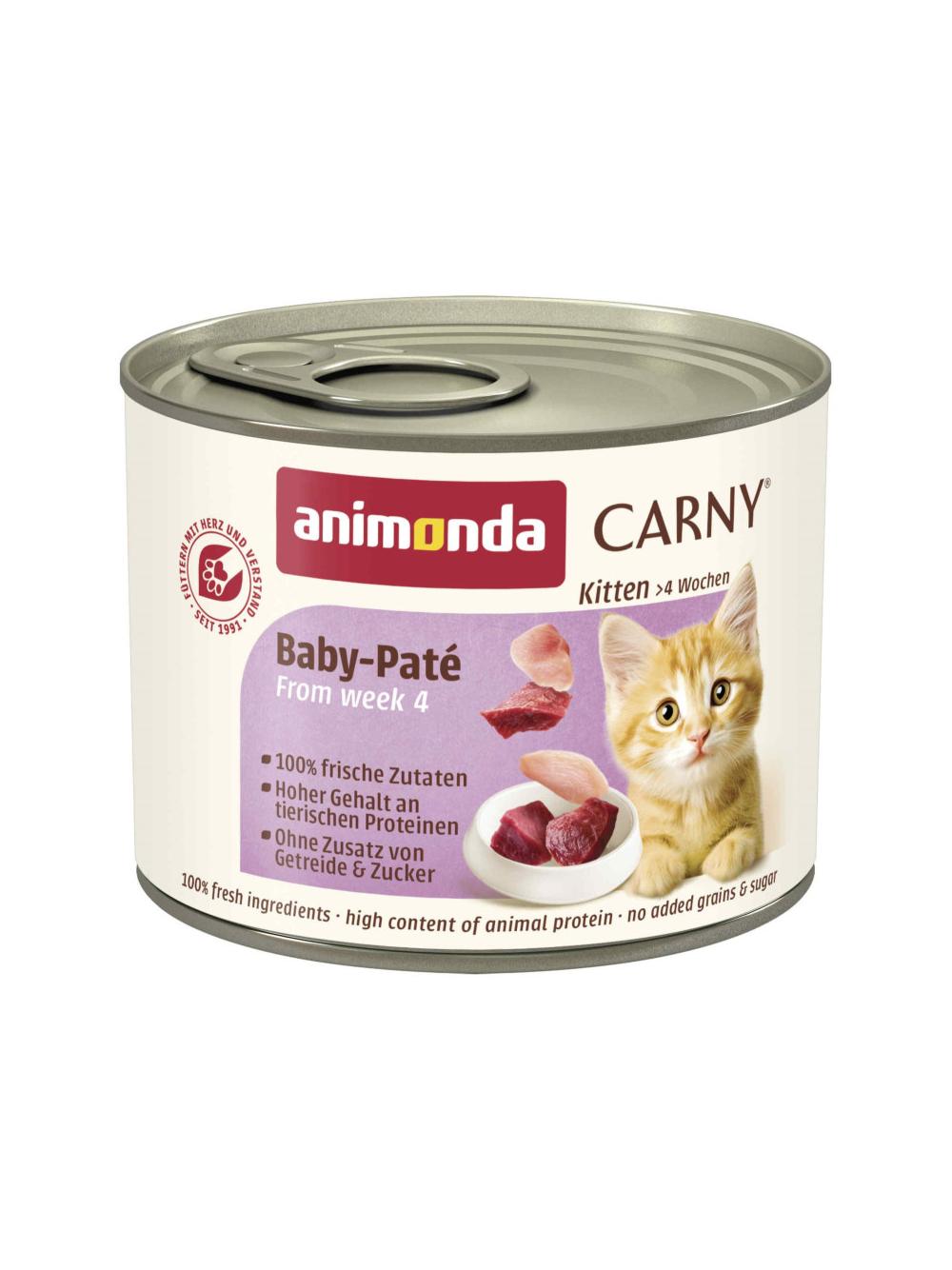 ANIMONDA Cat Carny  Baby Pate 200g