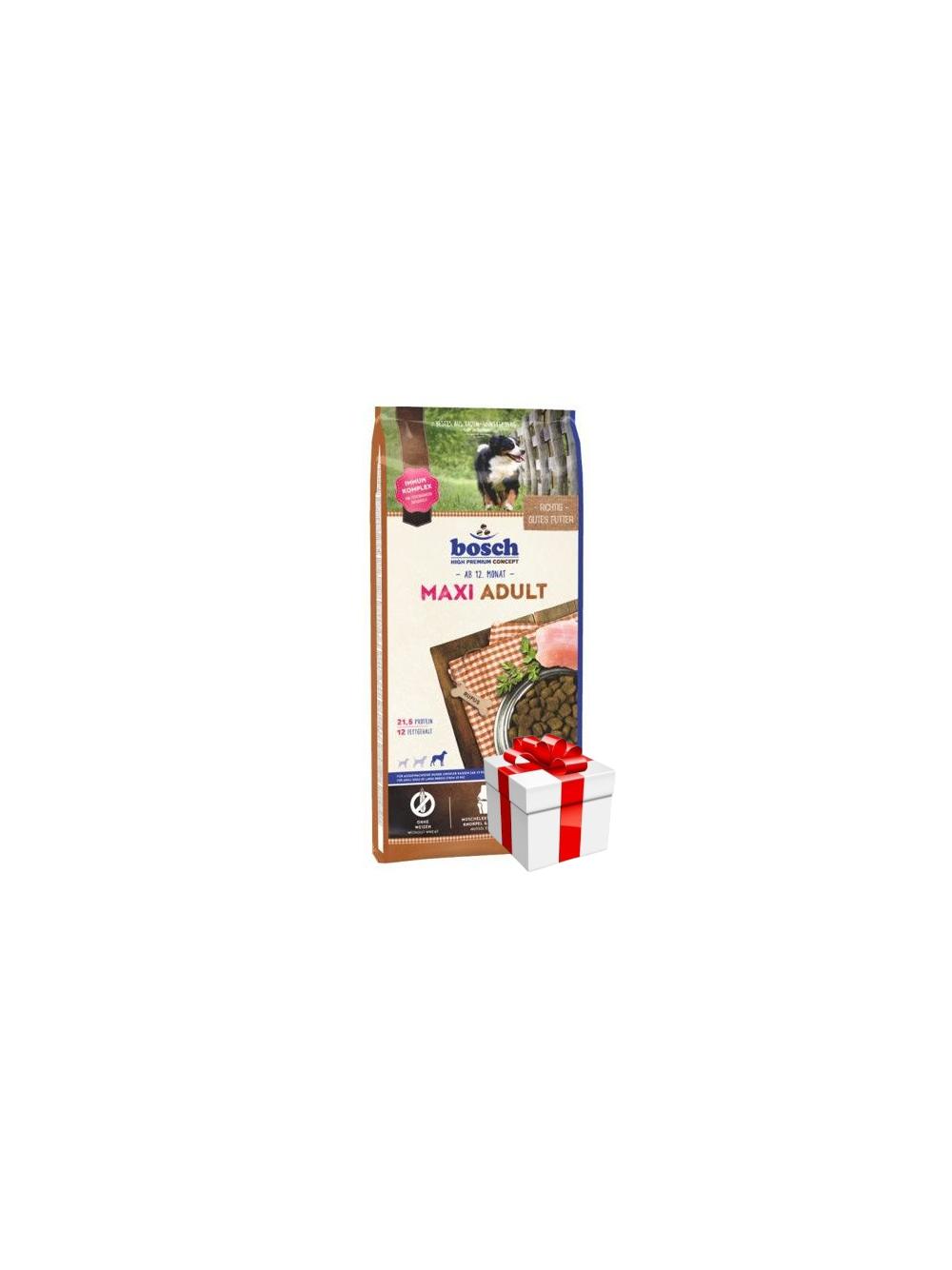 Bosch Adult Maxi, drób (nowa receptura) 15kg + Niespodzianka dla psa GRATIS