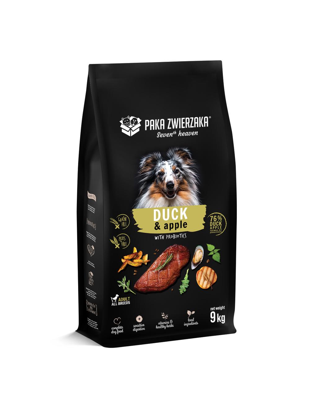 Paka Zwierzaka - Seventh heaven - Kaczka z jabłkiem (duck & apple) 9kg