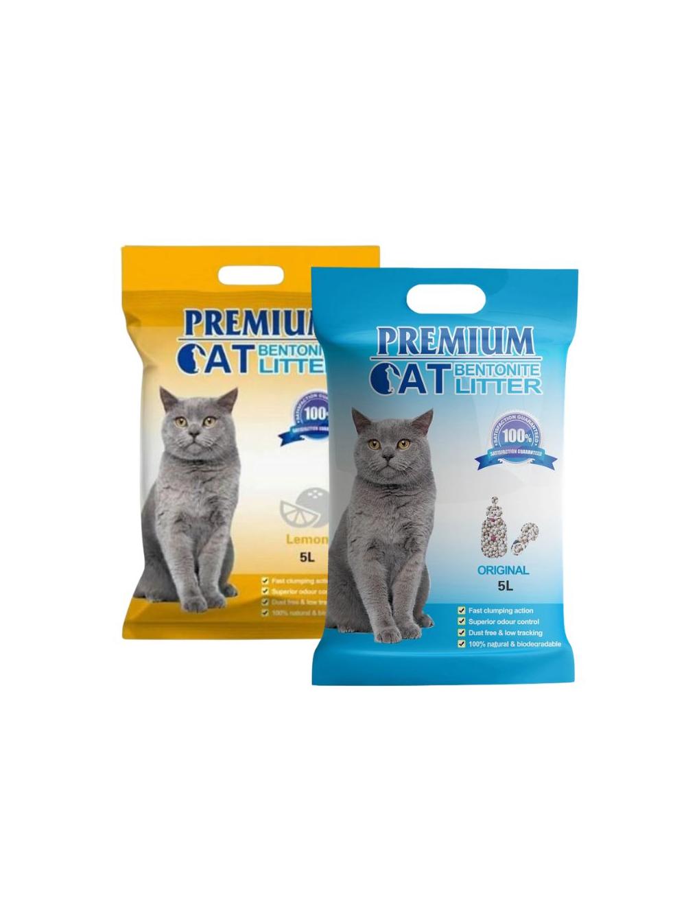 Premium Cat Żwirek Bentonitowy Zbrylający - Mix 2x5L