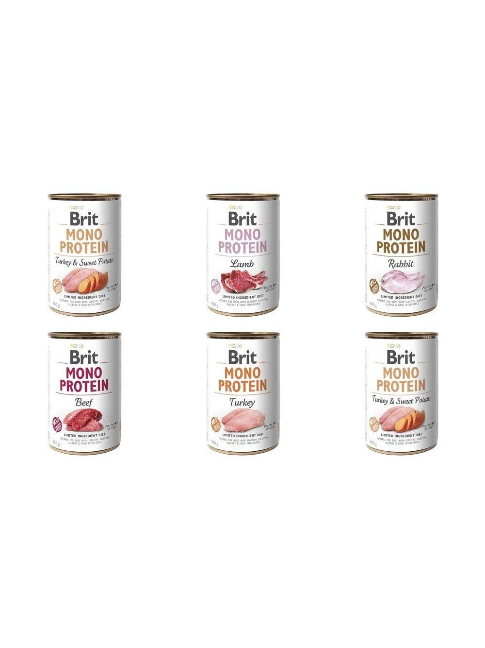 BRIT MONO PROTEIN MIX SMAKÓW 30x400g