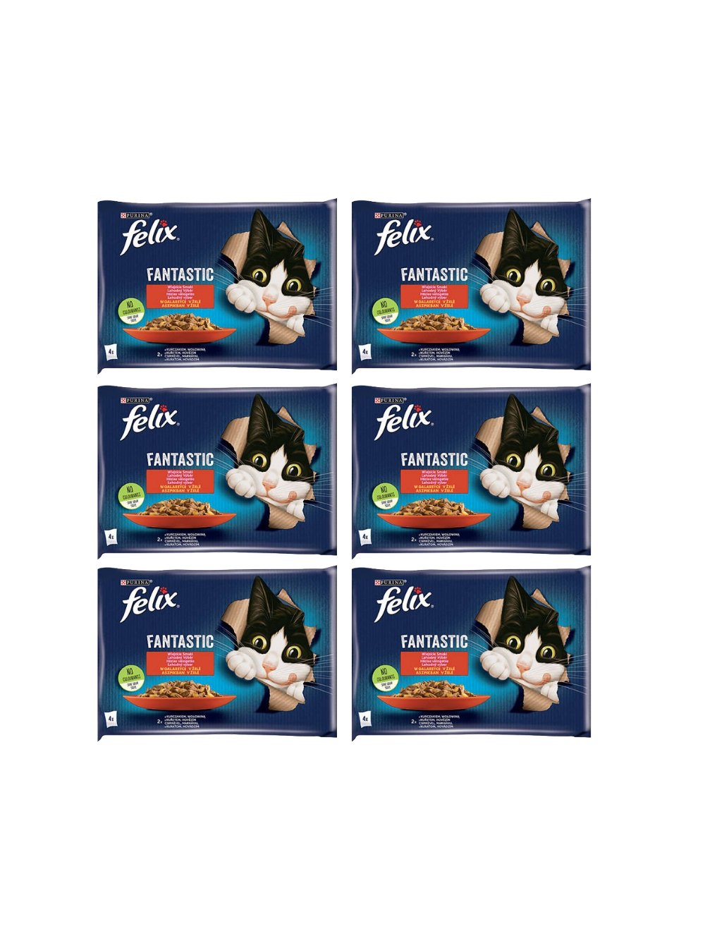 FELIX Wiejskie Smaki w galaretce z wołowina i kurczakiem 12x(4x85g)
