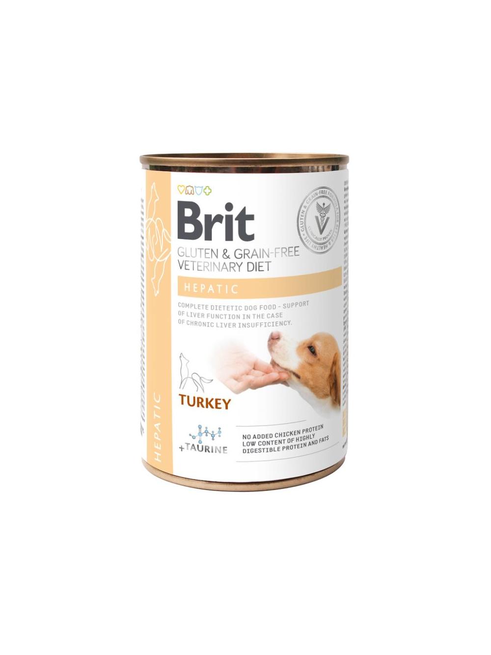 BRIT GF Veterinary Diets Dog Hepatic 6x400g - karma mokra dla psa