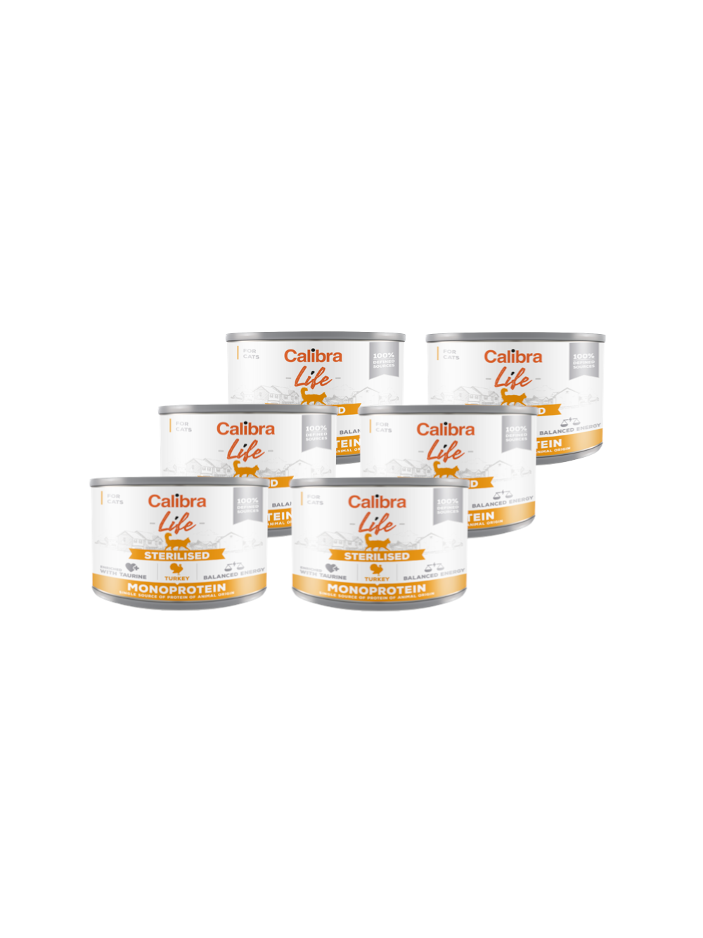 CALIBRA Cat Life Sterilised Turkey 6x200g
