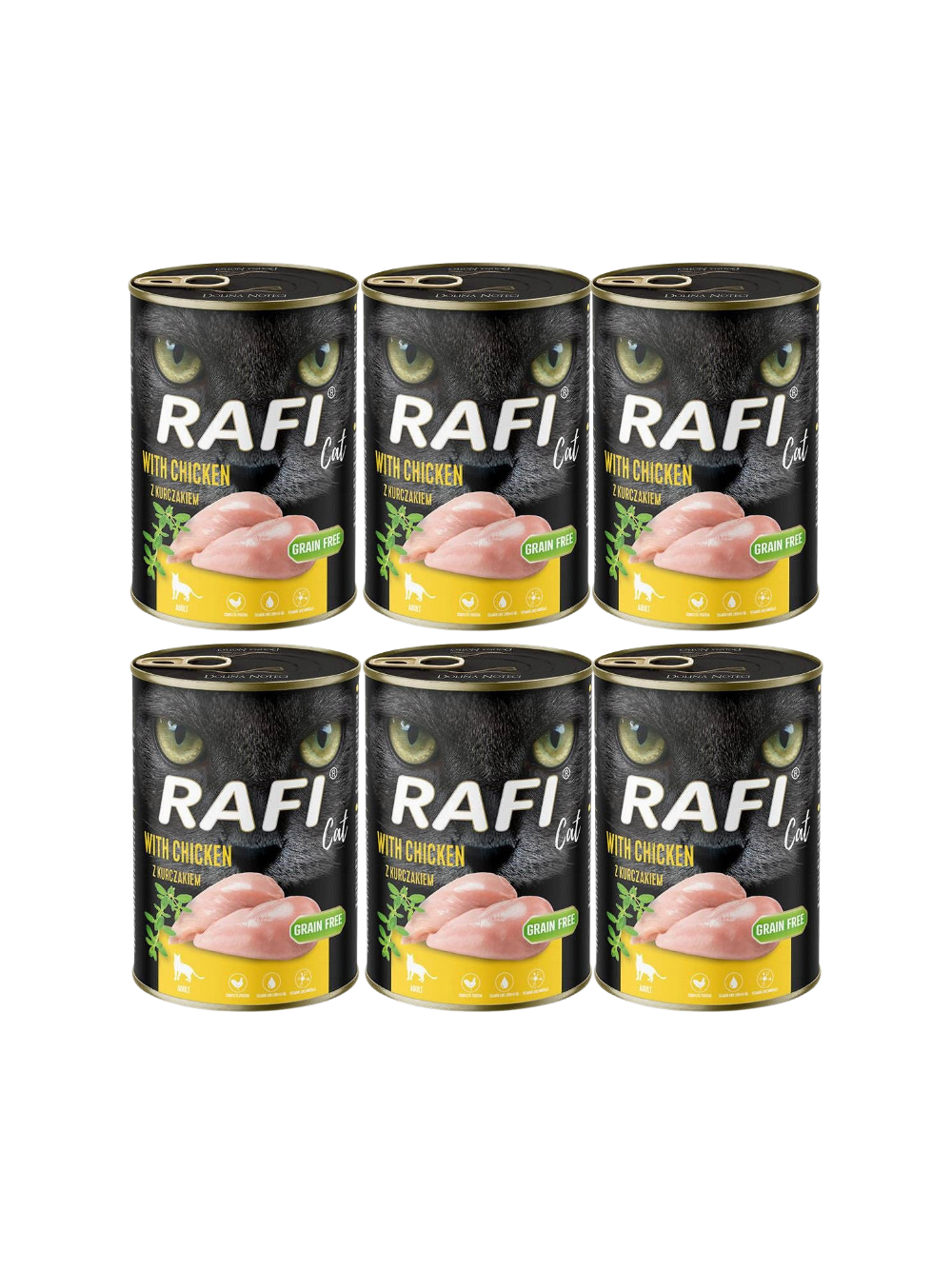 RAFI Cat Adult z kurczakiem 6x400g