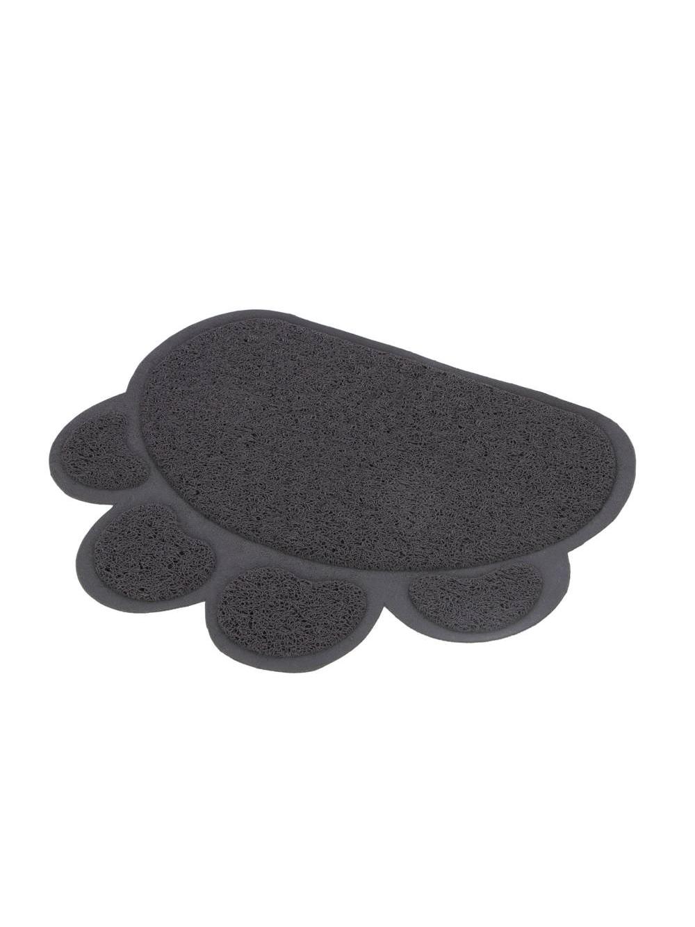 CURVER toaleta dla kota 51x38,5x40cm grafitowa + Żwirek Silikonowy dla Kota Cat Sand 3,8l + KERBL Dywanik pod kuwetę, 47 x 40 cm