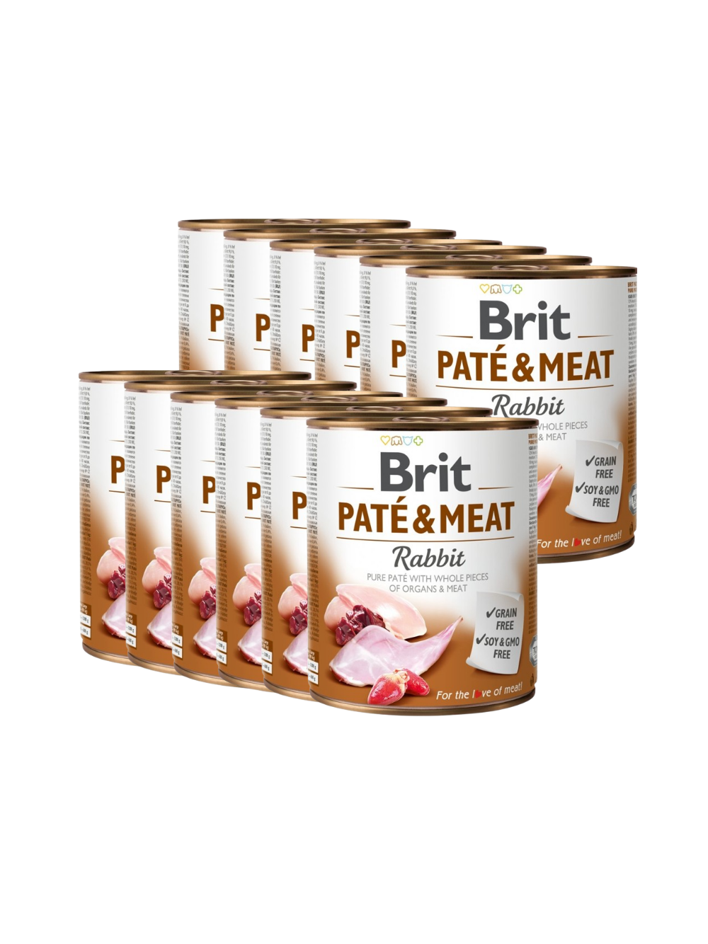 BRIT PATE & MEAT RABBIT 12x800g