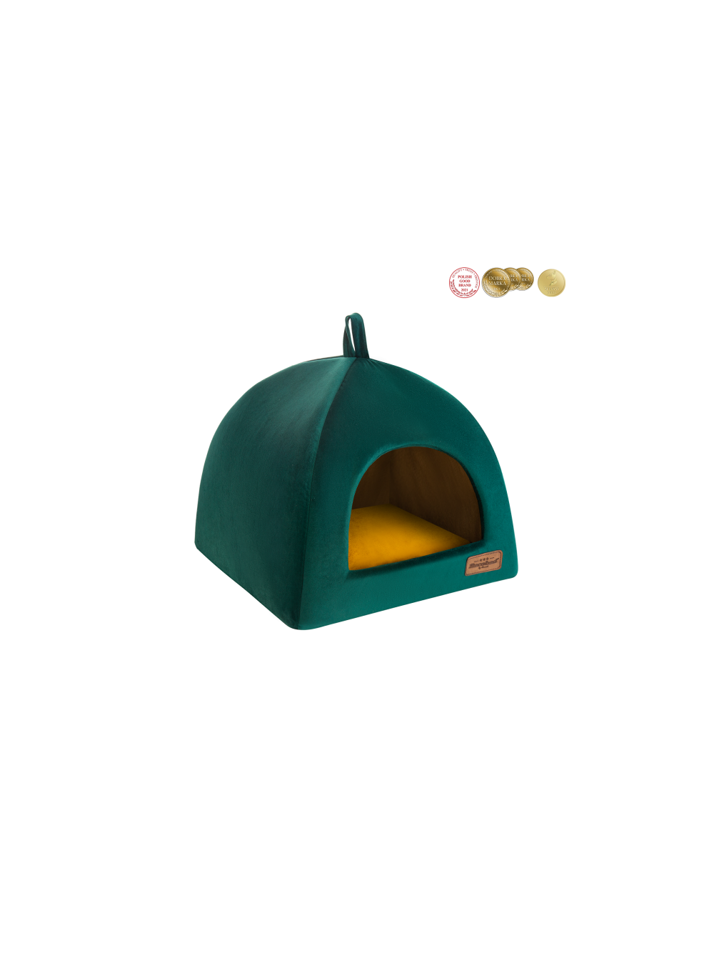 RECOBED budka dla psa Welurowe zielona M 50x50cm