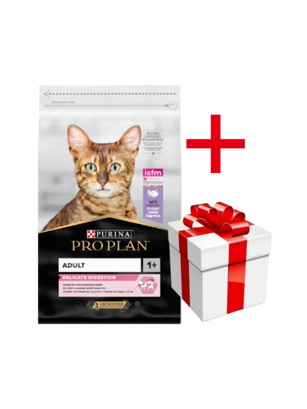 PURINA Pro Plan Delicate Turkey&Rice 10kg + niespodzianka dla kota GRATIS!