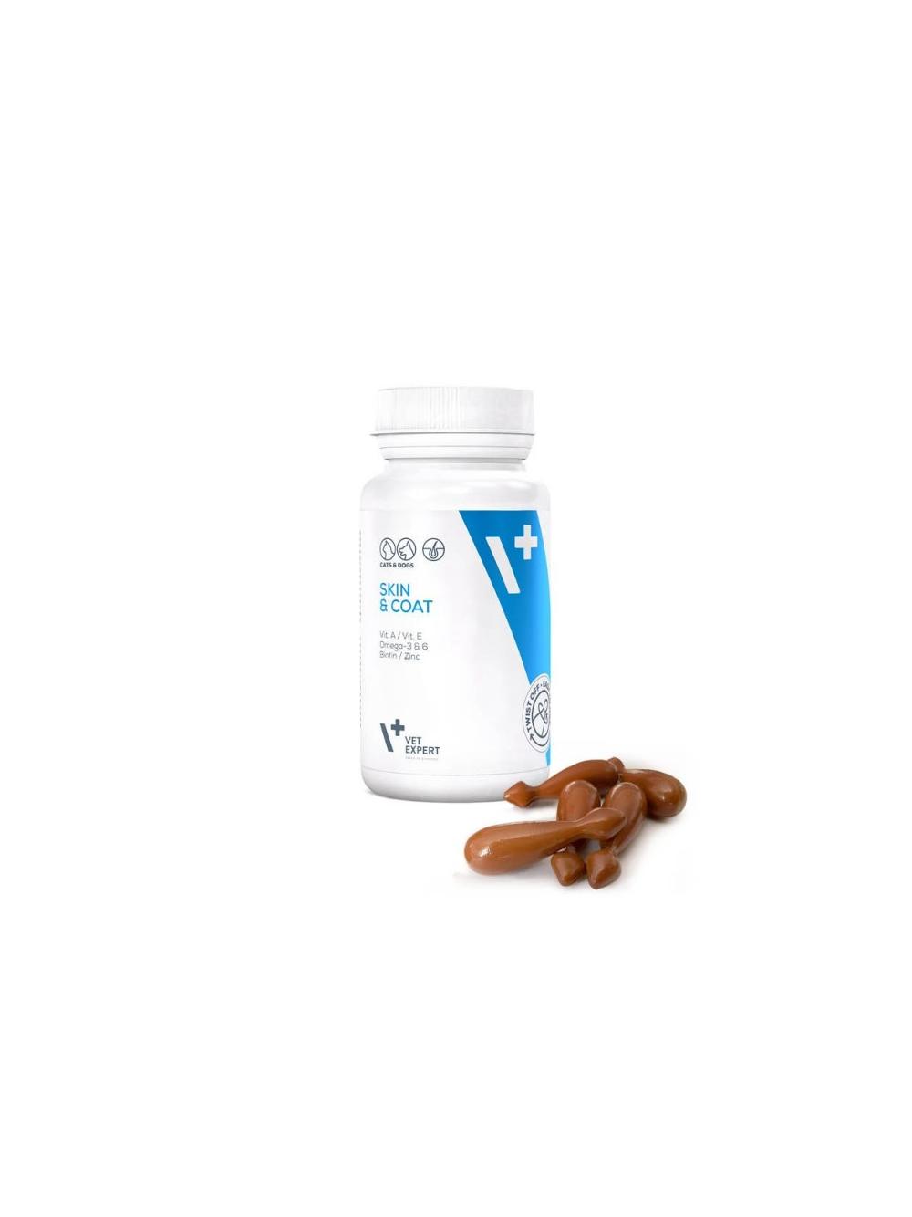VET EXPERT SKIN & COAT - preparat na skórę i sierść dla psów i kotów 30 kapsułek