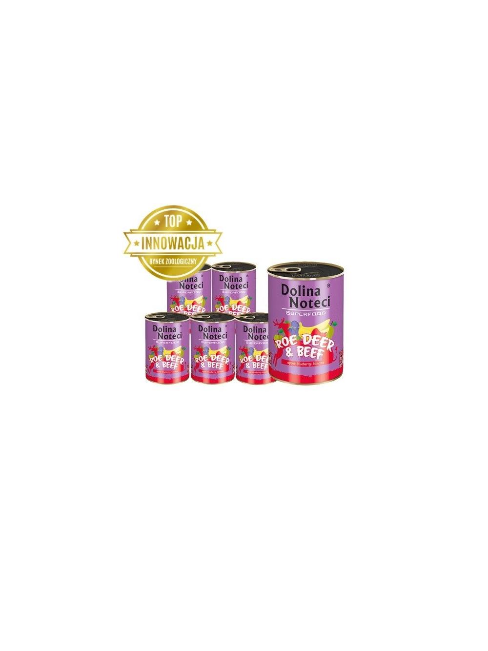 DOLINA NOTECI PREMIUM SUPERFOOD sarna i wołowina 6x800g