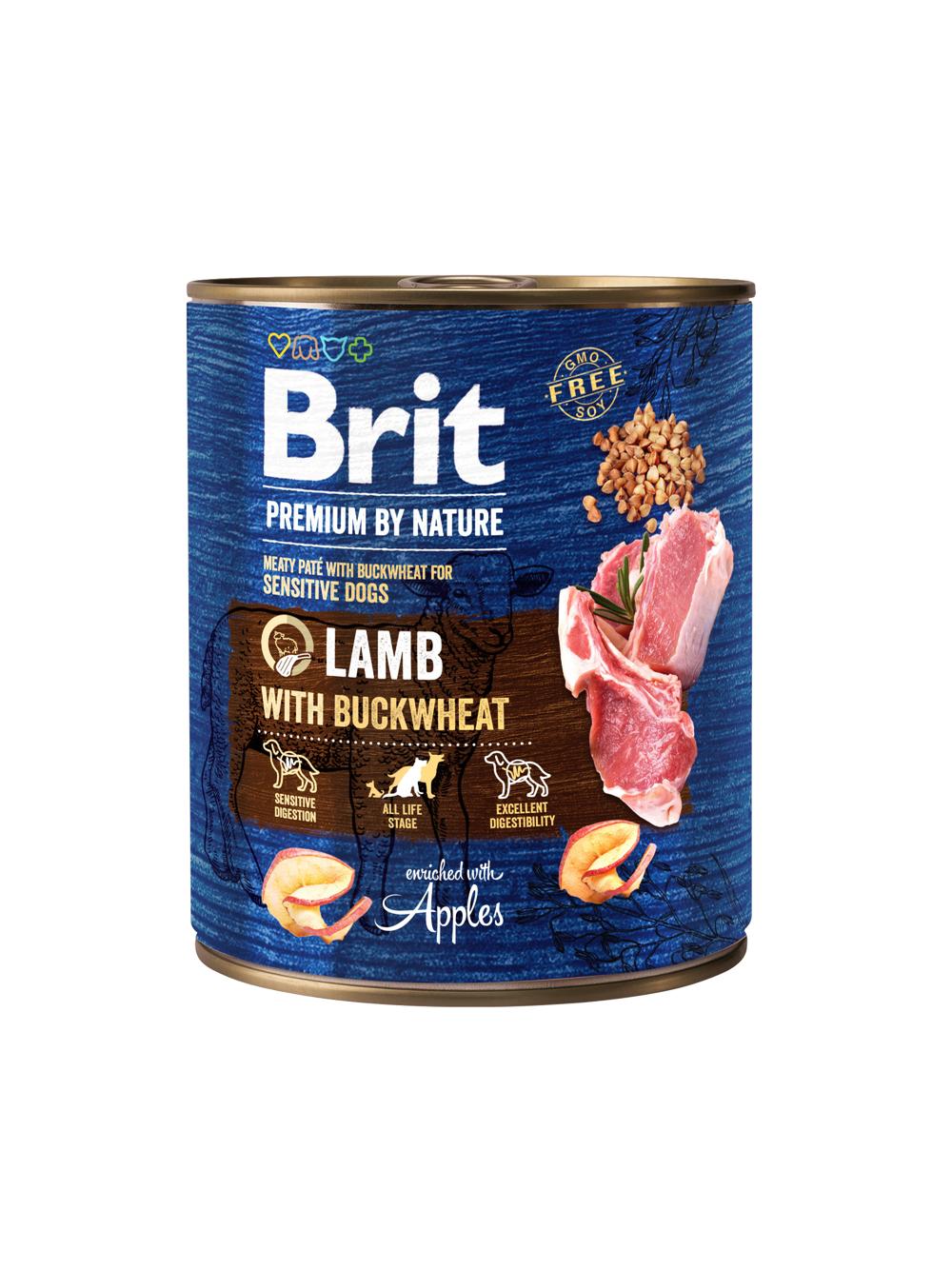 BRIT Premium by Nature Lamb With BUCKWHEAT 6x800g