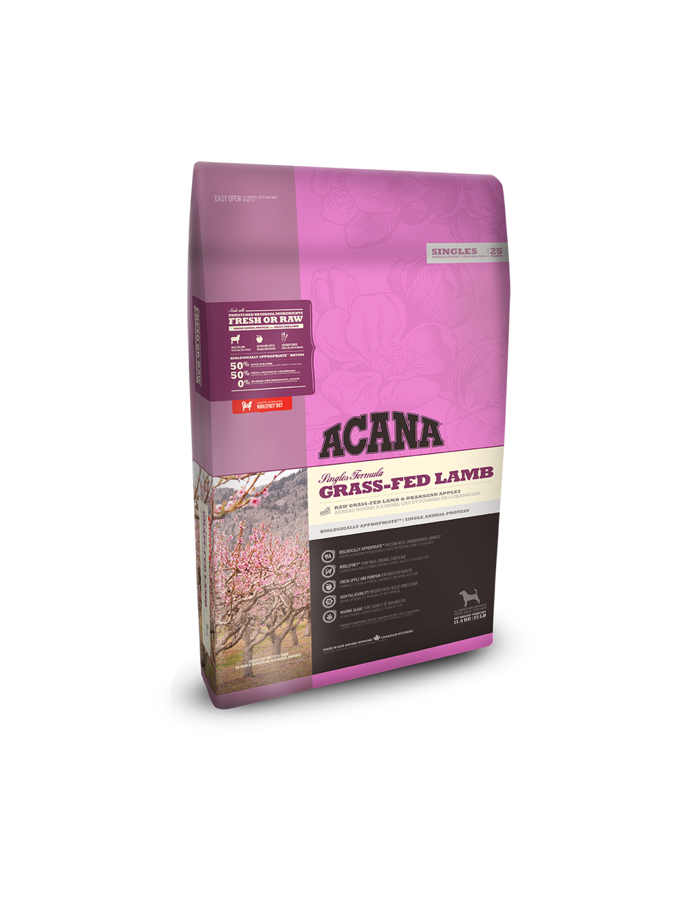 ACANA SINGLES Grass-Fed Lamb 11,4kg + niespodzianka dla psa GRATIS!