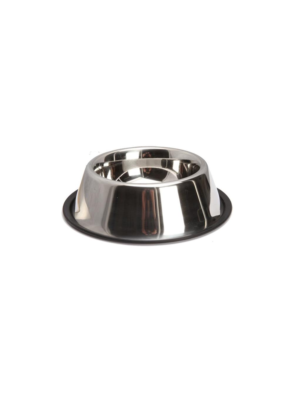 Miska metalowa na gumie dla spaniela śr 18cm 0,9l