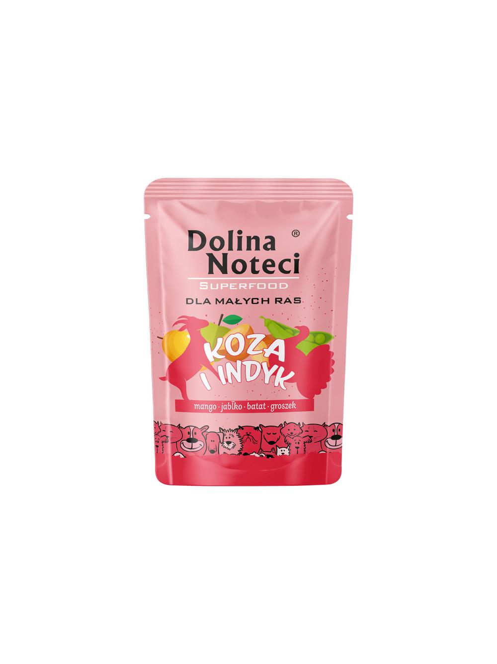 Dolina Noteci Superfood Karma mokra dla psów małych ras koza i indyk 100 g