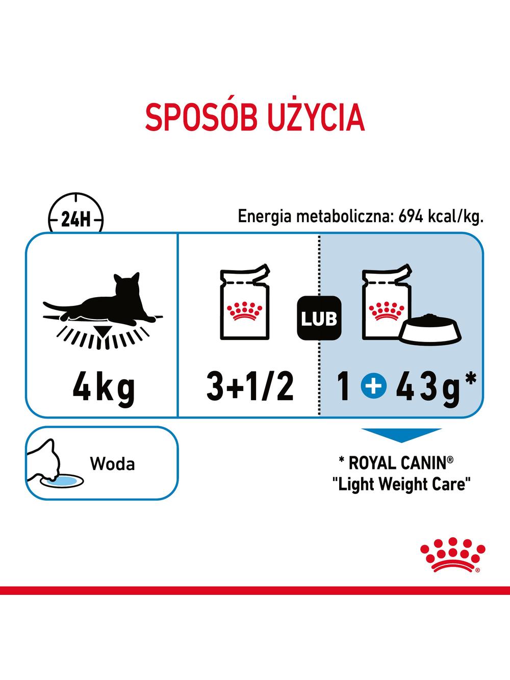 ROYAL CANIN Light  Weight Care12x85g karma mokra w sosie dla kotów dorosłych z tendencją do nadwagi + NIESPODZIANKA DLA KOTA GRATIS!!