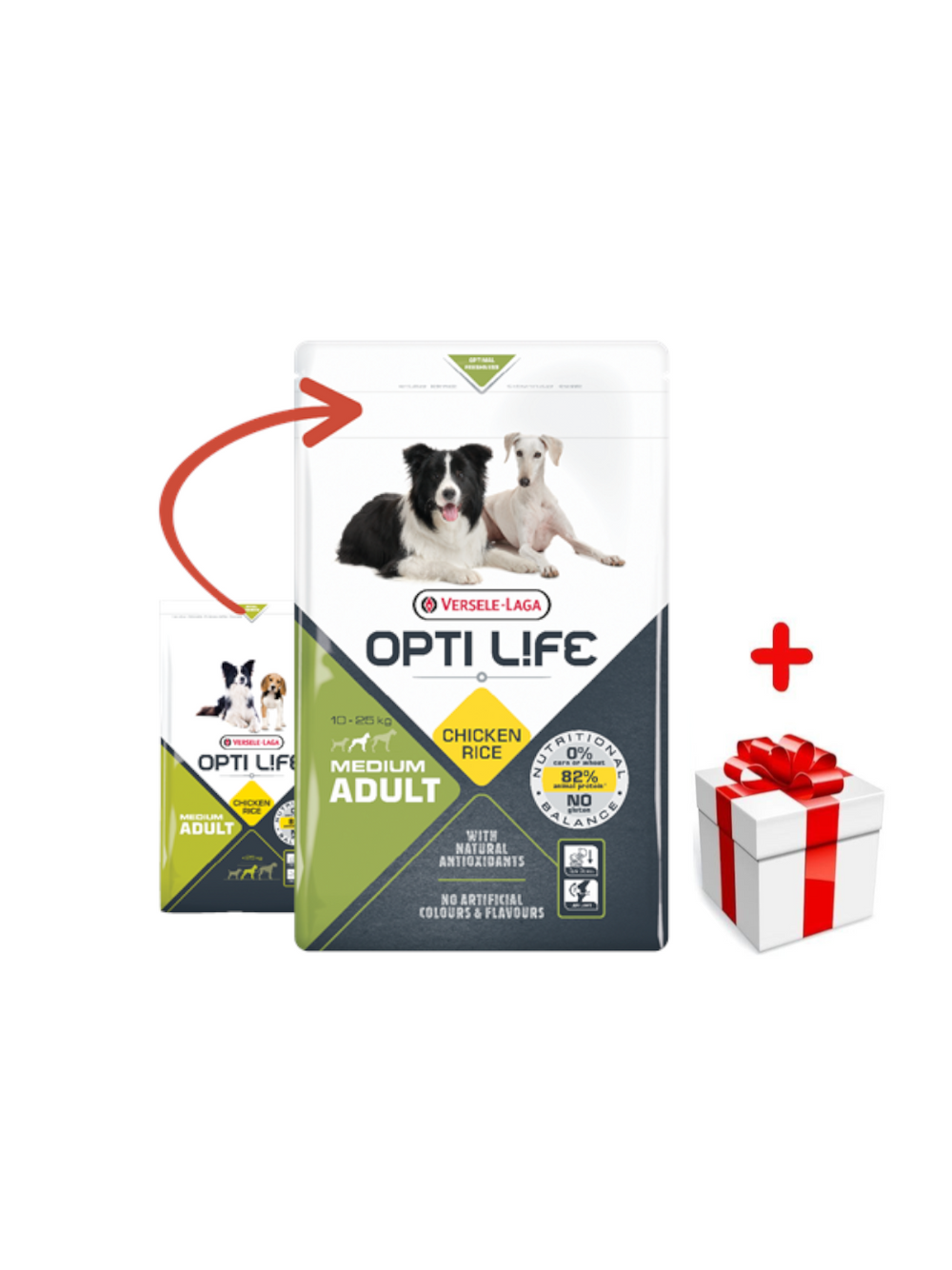 VERSELE-LAGA Opti Life Adult Medium 12,5kg + niespodzianka dla psa GRATIS!