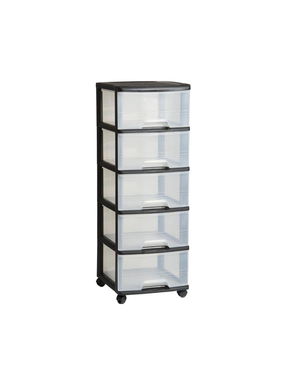 Curver Regał do przechowywania (5 x 20L) czarny