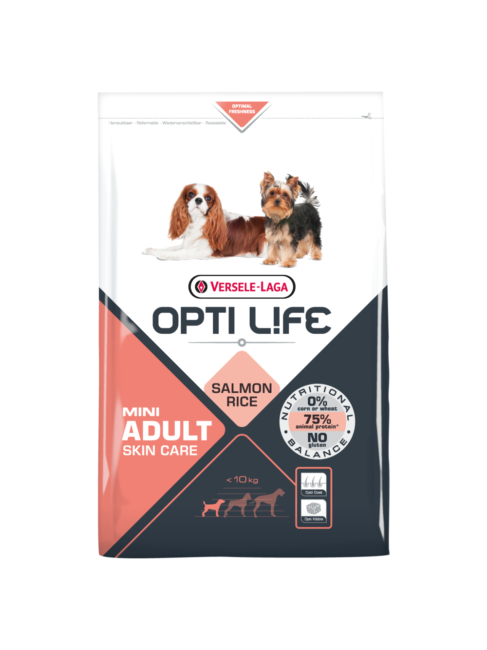 VERSELE-LAGA Opti Life Adult Skin Care Mini 7,5kg + niespodzianka dla psa GRATIS!