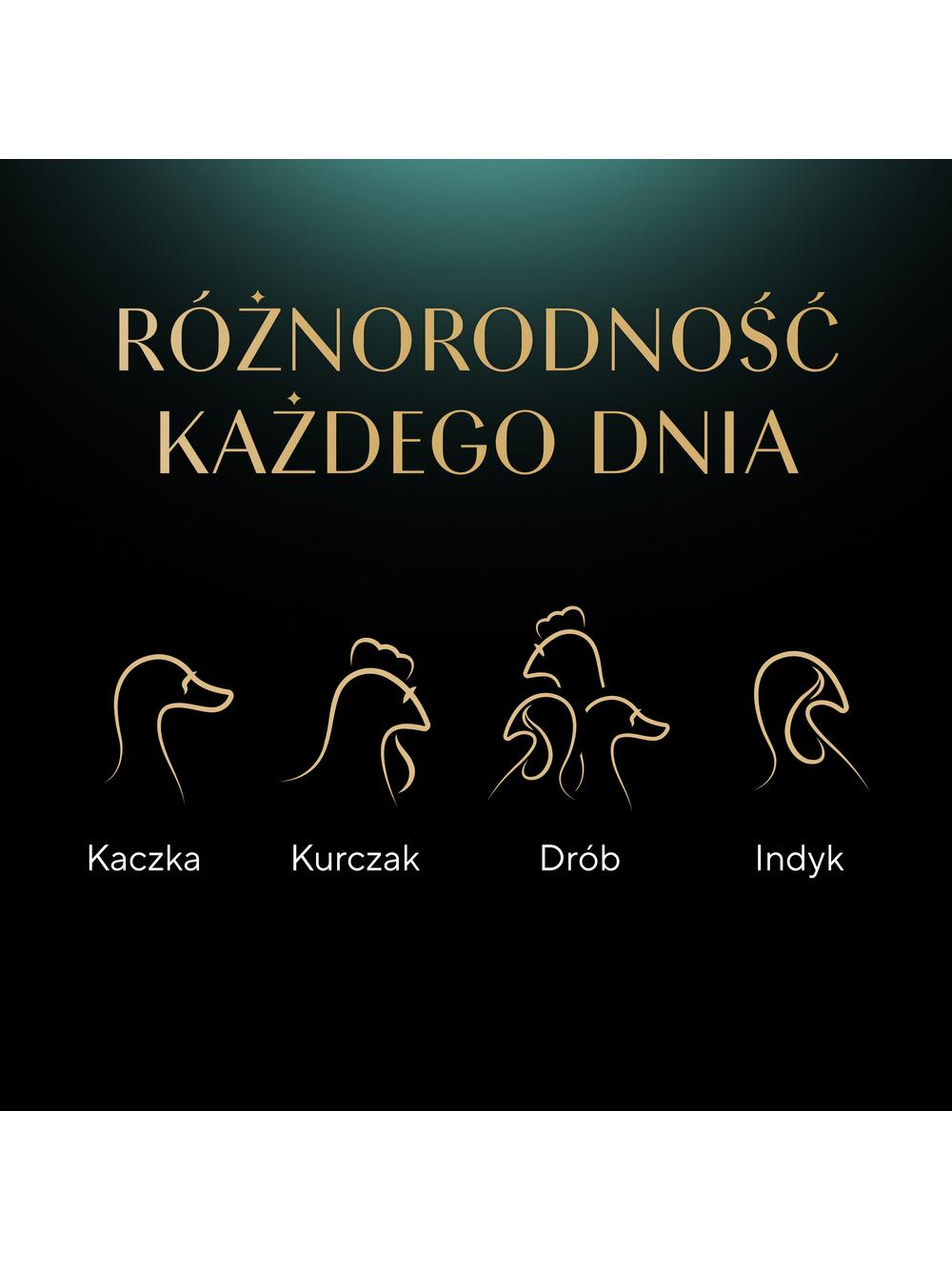 SHEBA Delicacy Fine Flakes Drobiowe Smaki saszetki 4x85 g – mokra karma pełnoporcjowa dla dorosłych kotów, w galaretce (kawałki z: kaczką, kurczakiem, drobiem, indykiem)